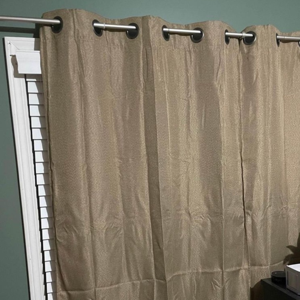 Brown blackout curtains